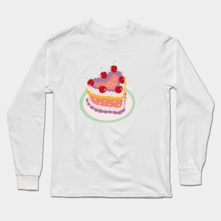 Sagittarius Baby Heart Cake Design Long Sleeve T-Shirt